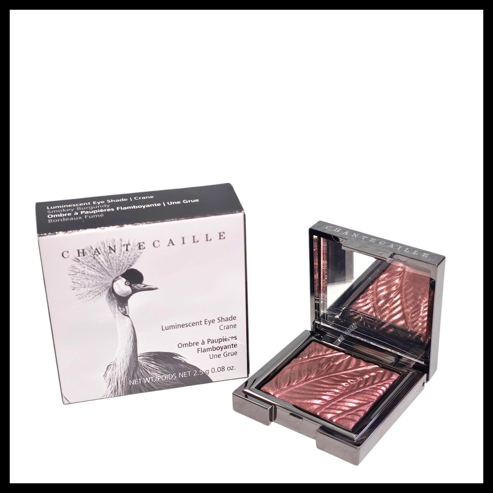 Chantecaille Luminescent Eye Shade Crane Smokey Burgundy Eyeshadow Makeup